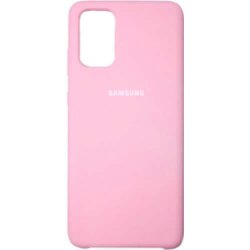 Силиконовая накладка для Samsung Galaxy S20+ Розовая
