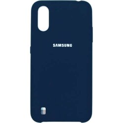 Силиконовая накладка для Samsung Galaxy A01 Черная