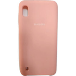 Силиконовая накладка для Samsung Galaxy A10 Розовая