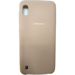 Силиконовая накладка для Samsung Galaxy A10 Бежевая